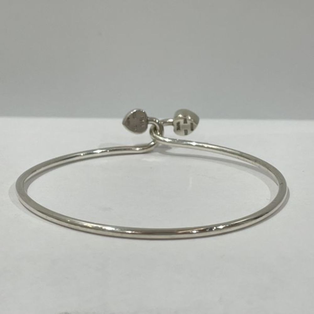 Tiffany Solid Double Heart Bangle Silver Gold - image 4